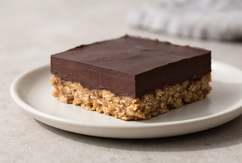Chocolate Peanut Butter Bars with Dark Chocolate Layer
